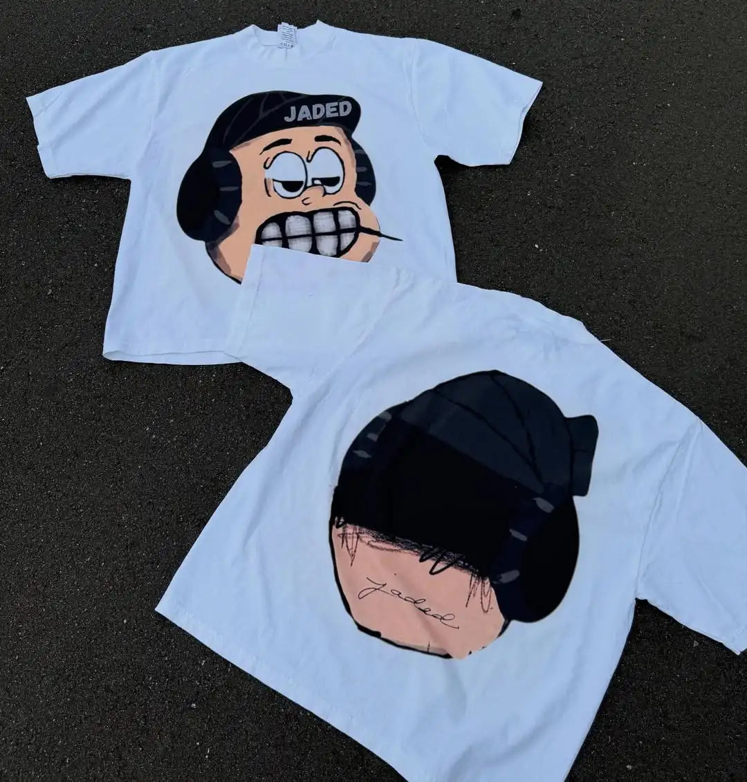 Black and Red chill graphic tee