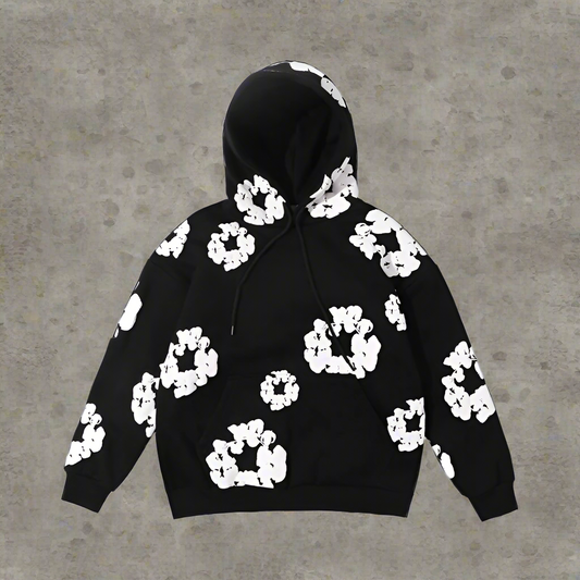 Black Flower hoodie