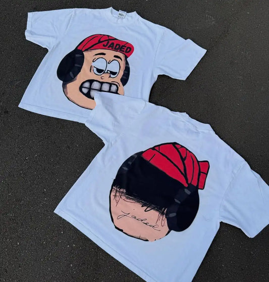 Black and Red chill graphic tee